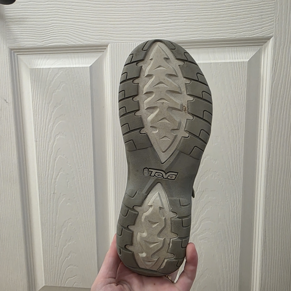 Teva Women's Light Gray Adjustable Strappy Sandals - Picture 7 of 8